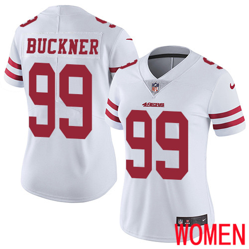 San Francisco 49ers Limited White Women DeForest Buckner Road NFL Jersey 99 Vapor Untouchable